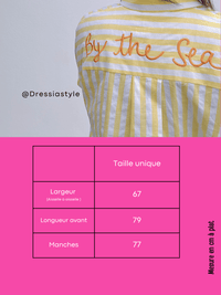 Chemise rayée “By The Sea”