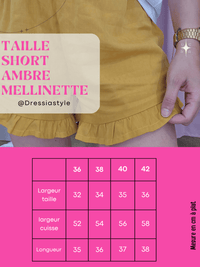Short volanté Ambre tencel- Mellinette