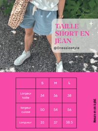 Short en jean léger – Taille élastique & confort absolu