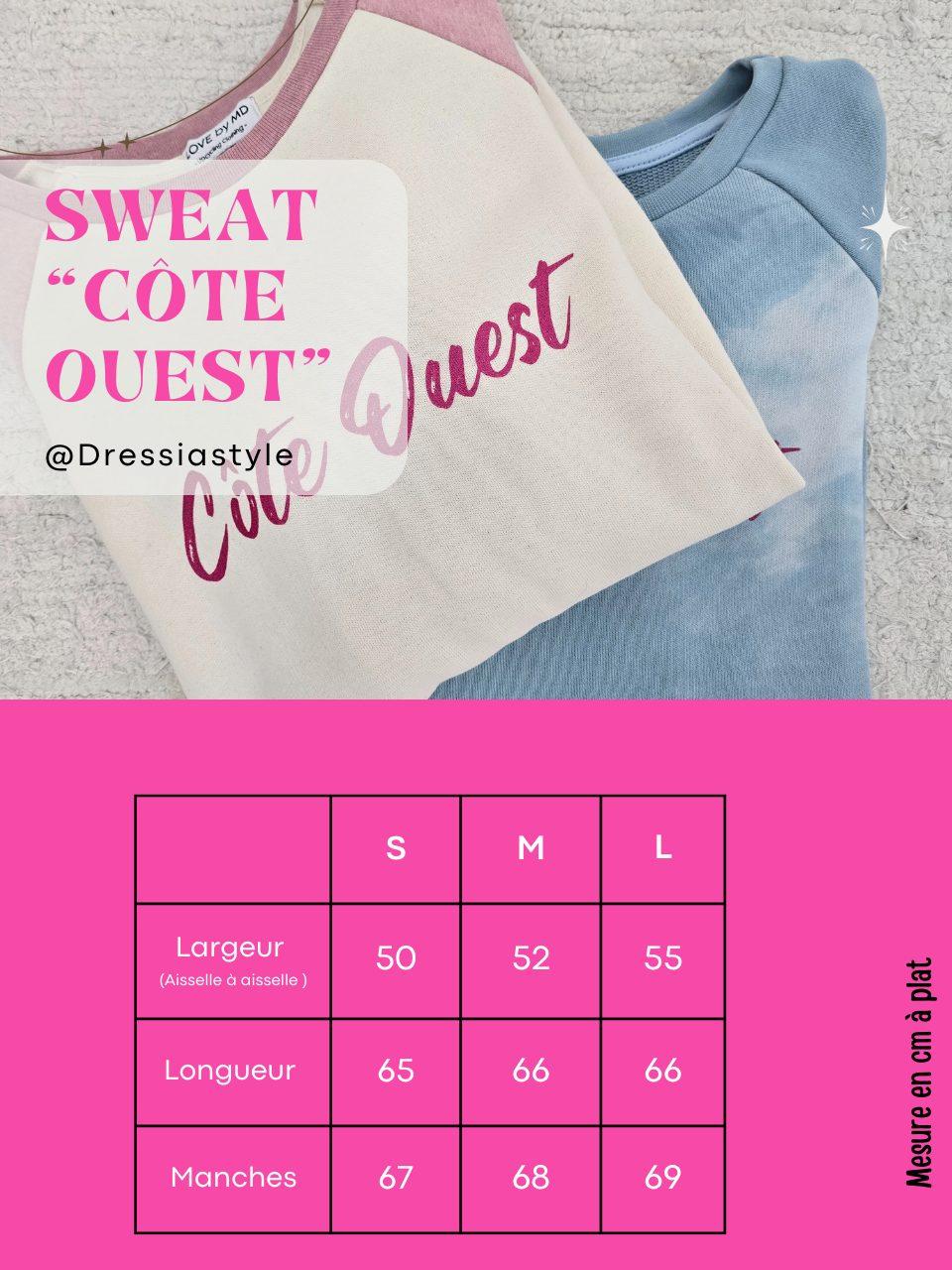 Sweat "côte ouest" - Love by MD
