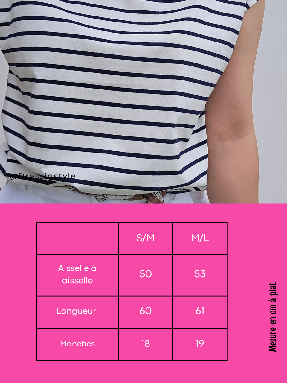 Tee-shirt rayé marine
