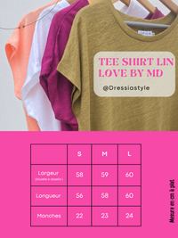 Tee-shirt en lin Love By MD