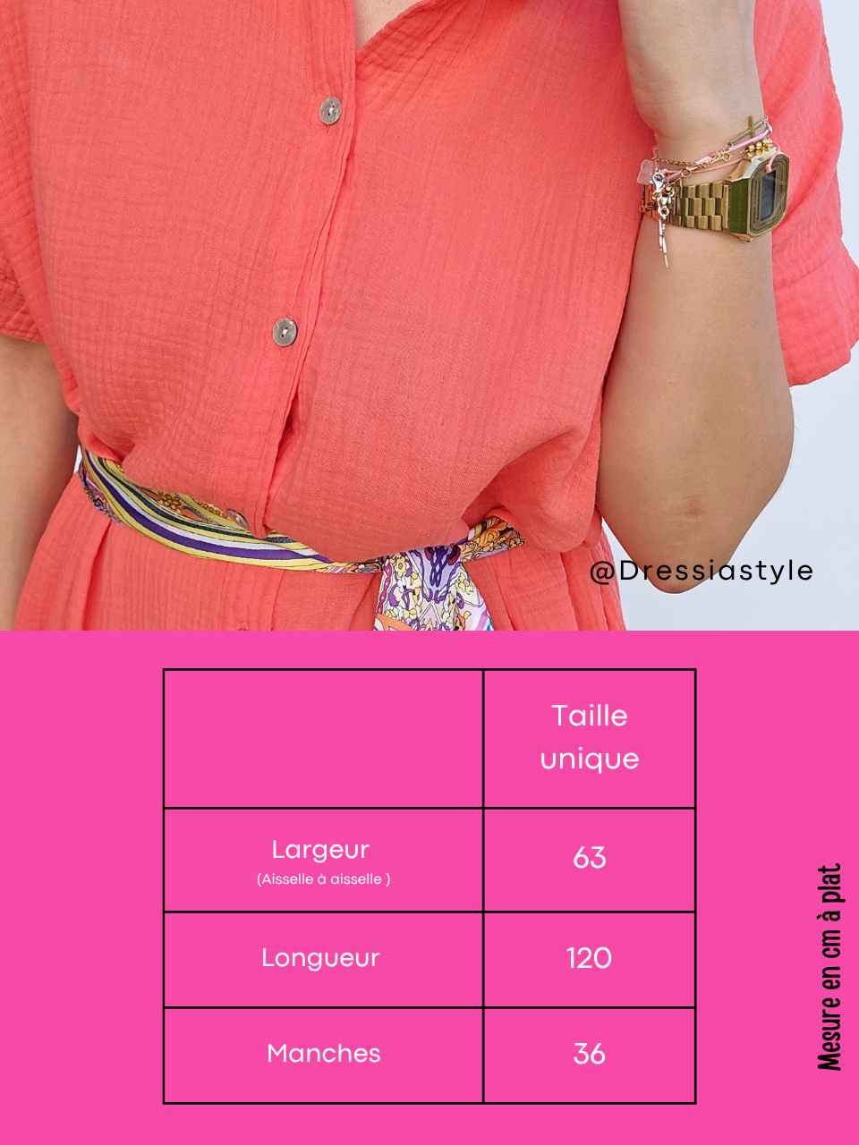 Robe corail femme