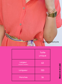 Robe corail femme