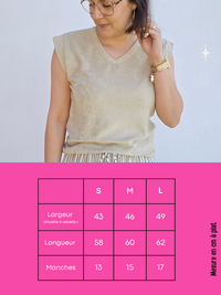 Tee-shirt éponge beige – Love By MD
