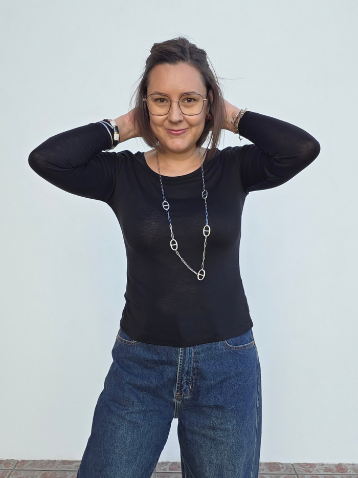sous pull noir femme hiver