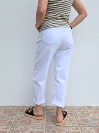 Jean blanc femme
