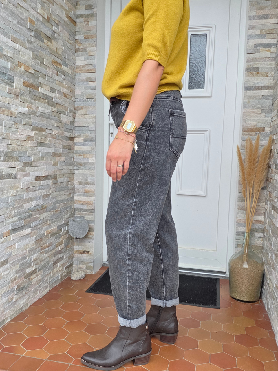 Jean chino gris automne 