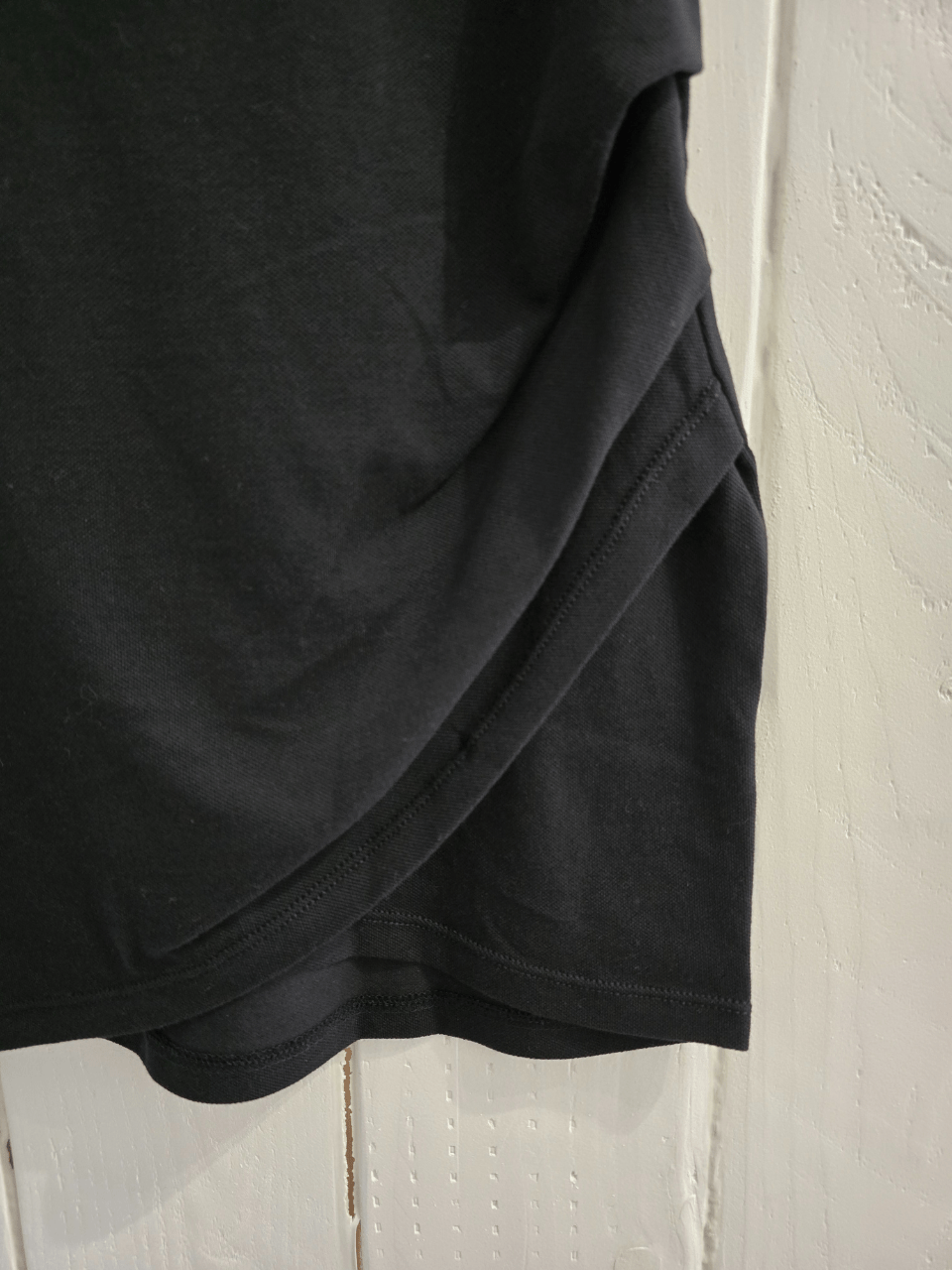 Jupe noire en coton piqué GOTS - Mellinette