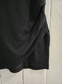 Jupe noire en coton piqué GOTS - Mellinette