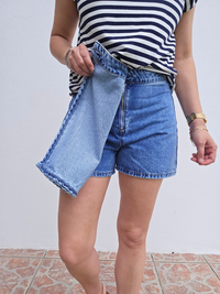 jupe short bleu Oraije tendance 