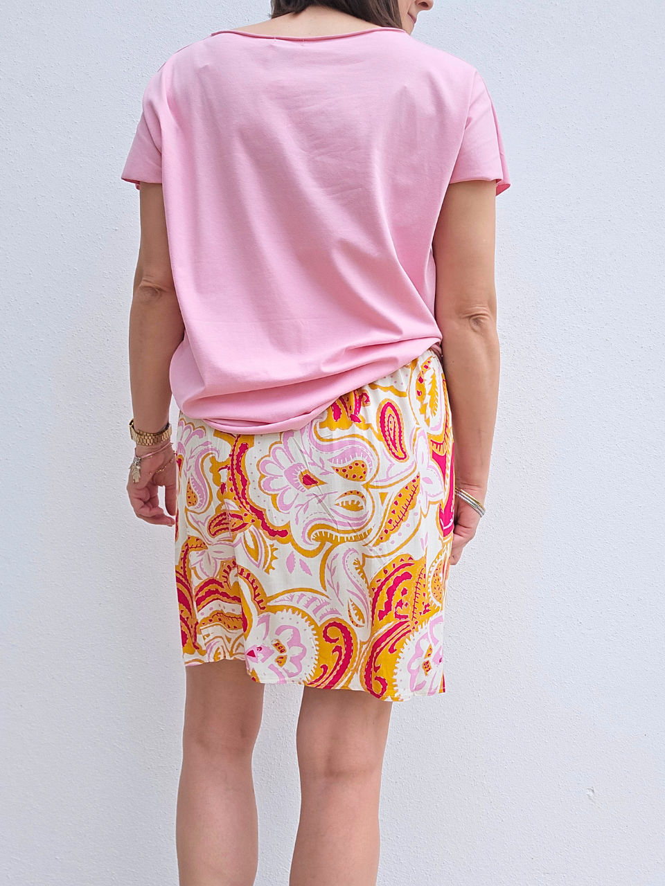 jupe paisley coloré été 