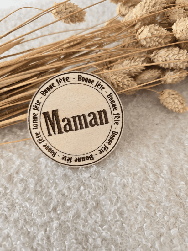 Magnet en bois « Fête des Mères »