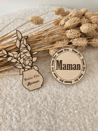Magnet en bois « Fête des Mères »