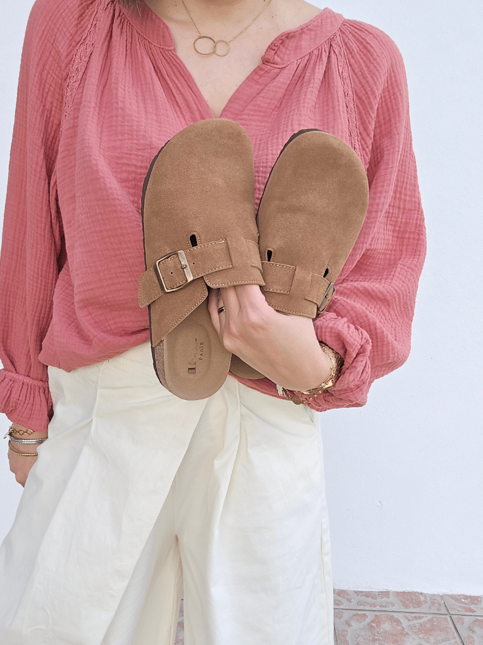 Sabots mules camel femme - confortables et tendance