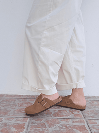 Sabots mules camel femme - confortables et tendance