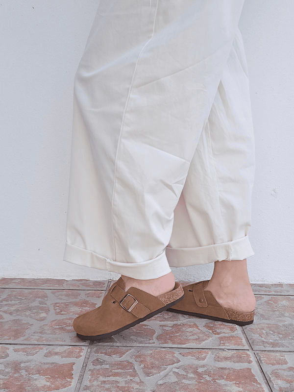 Sabots mules camel femme - confortables et tendance