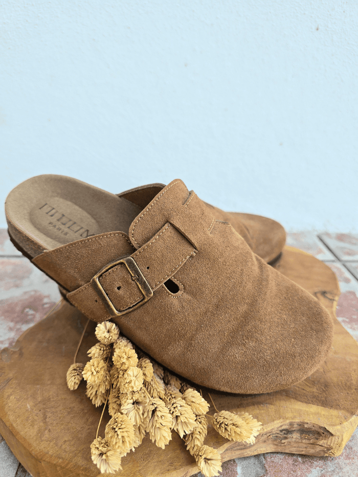 Sabots mules camel femme - confortables et tendance