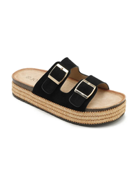 Mule noire femme