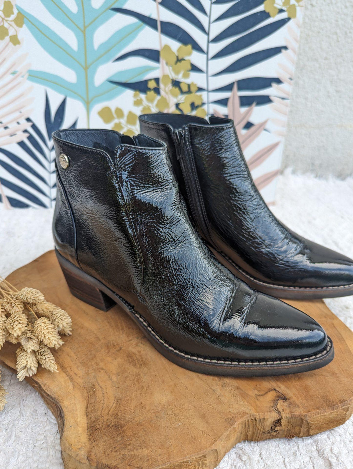 Bottines en cuir vernis - Les Pympren'elles