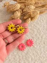 Pampilles en argile artisanale Iris – Forme soleil