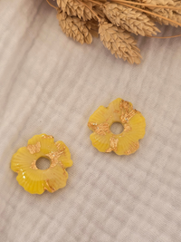 Pampilles pétale artisanales – Créoles Petit Trésor