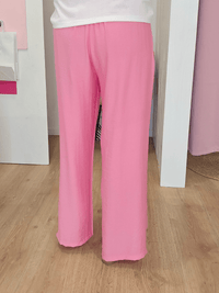 Pantalon fluide rose
