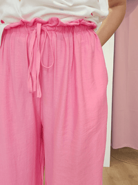 Pantalon fluide rose