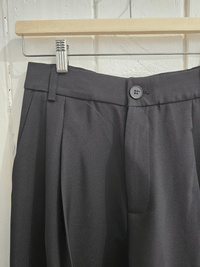 Pantalon noir large taille haute