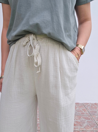 Pantalon gaze de coton été femme