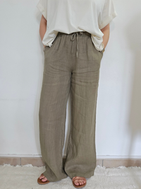 Pantalon en lin fluide & naturel - Plusieurs coloris