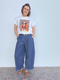 Look tendance barrel rayé 