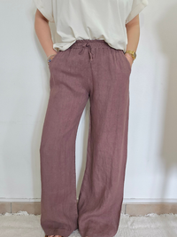 Pantalon en lin fluide & naturel - Plusieurs coloris