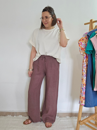 Pantalon en lin fluide & naturel - Plusieurs coloris