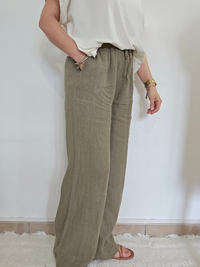 Pantalon en lin fluide & naturel - Plusieurs coloris