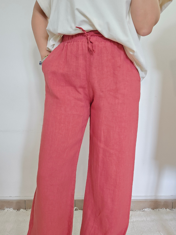 Pantalon en lin fluide & naturel - Plusieurs coloris