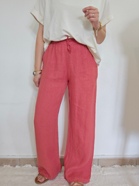 Pantalon en lin fluide & naturel - Plusieurs coloris