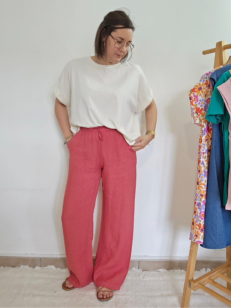 Pantalon en lin fluide & naturel - Plusieurs coloris