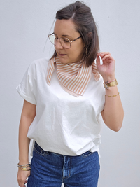 Petit foulard en gaze de coton – Mellinette
