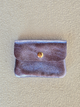 Petit porte-monnaie en cuir irisé violet