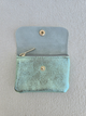 Petit porte-monnaie en cuir irisé