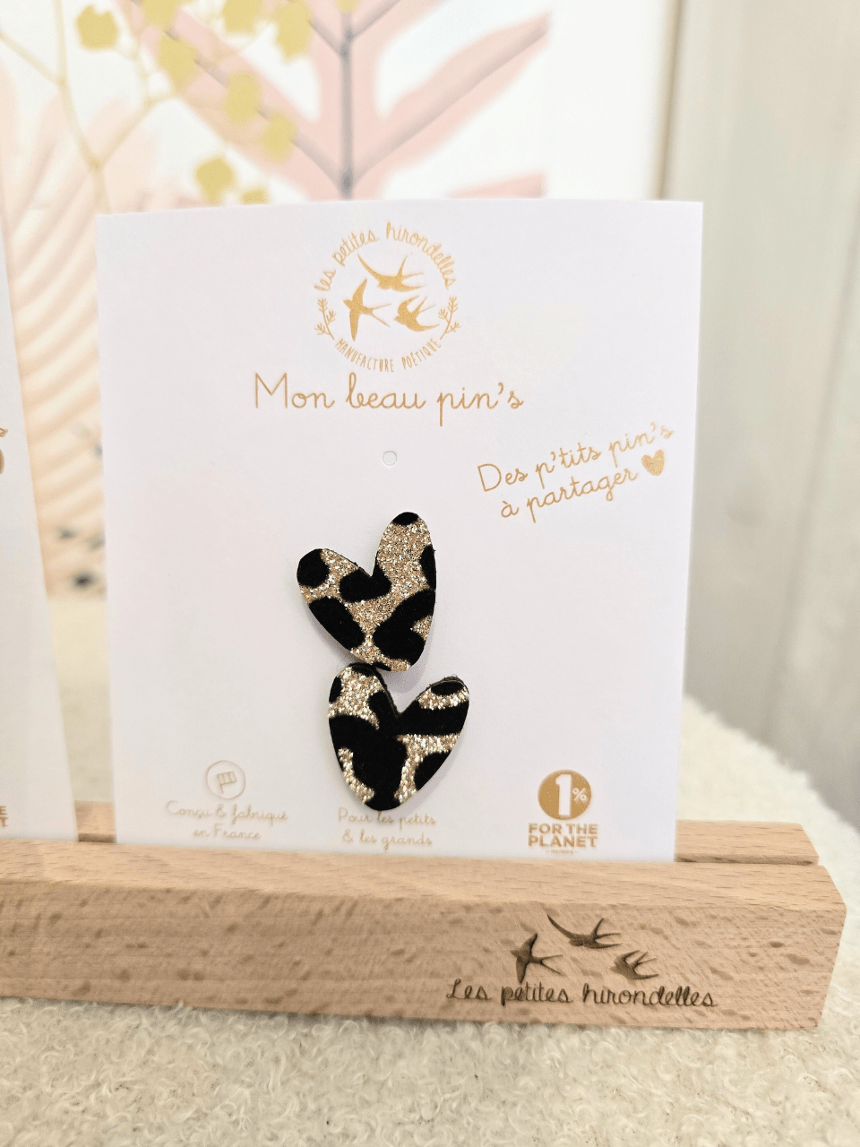 Pin’s double cœur - Les Petites Hirondelles