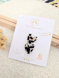 Pin’s double cœur - Les Petites Hirondelles