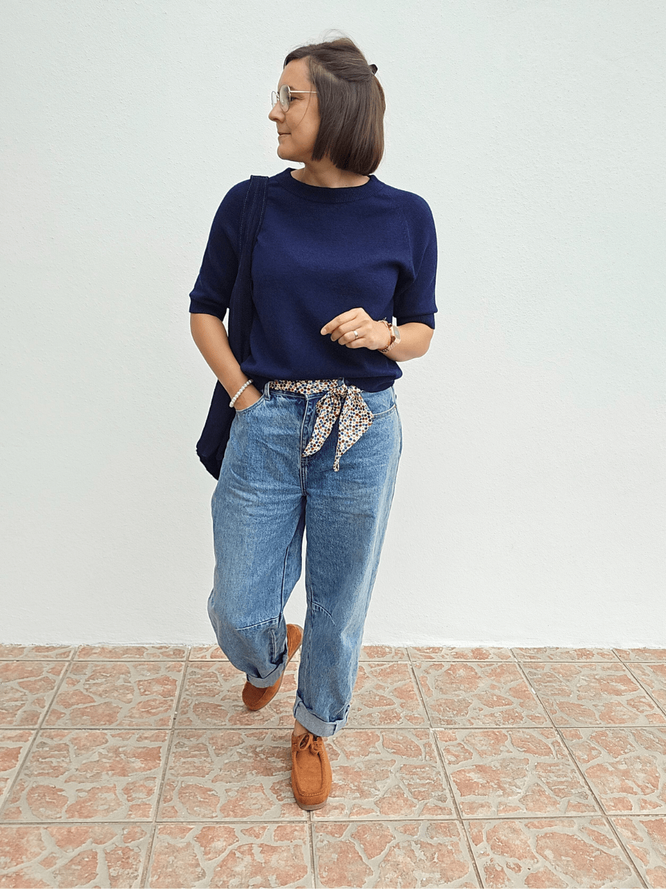 Pull femme manches courtes