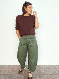 Pull femme manches courtes