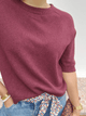 Pull femme manches courtes