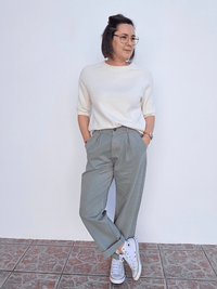 Pull femme manches courtes