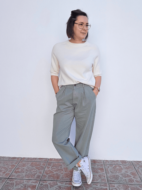 Pull femme manches courtes
