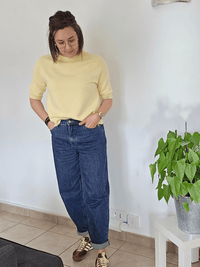 Pull femme manches courtes