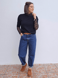 Pull femme manches courtes